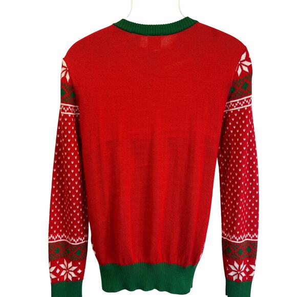 The Simpsons Homer Simpson in a Santa Hat Ugly Christmas Sweater Size Small - Picture 2 of 4